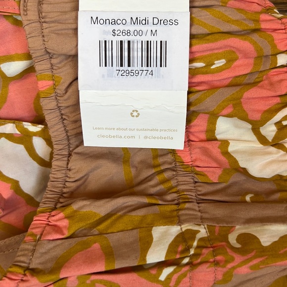 Cleobella Monaco Midi Dress Size Medium - Picture 4 of 6